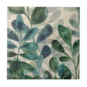 Azulejo Sofisticación Verdant - Hojas Tropicales