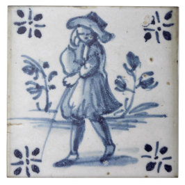 Azulejo Software de repro Man Blue Delft Tile