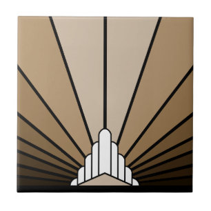 Azulejo Sol Art Déco en bronceado