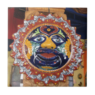 Azulejo Sol del estilo de Talavera del mexicano