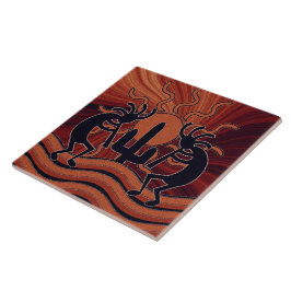 Azulejo Sol Desierto Cactus Suroeste Kokopelli Tile Cerámi