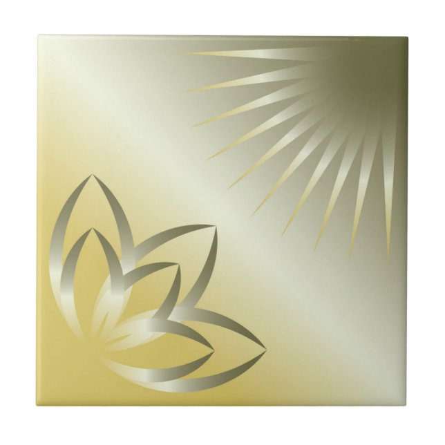 Azulejo sol y flor (Frente)