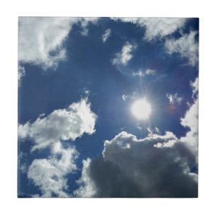 Azulejo sol y nubes