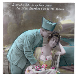 Azulejo Soldado y amante