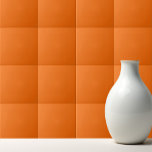 Azulejo Solid color tiger orange<br><div class="desc">Trendy simple design in tiger orange solid color.</div>