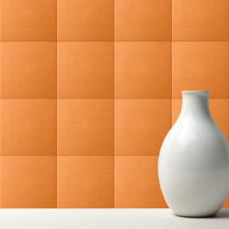 Azulejo solid mango orange color