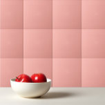 Azulejo Sólido color claro Apricot Rubor rosa<br><div class="desc">Sólido color liso Apricot Diseño rosa Rubor.</div>