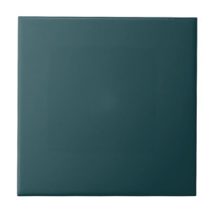 Azulejo Sólido color liso Verde azulado profundo