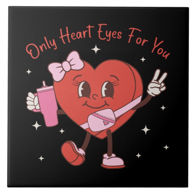 Azulejo Sólo ojos de corazón para ti (Frente)