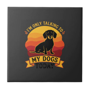 Azulejo Solo Perros Hablando Hoy Perro Sol