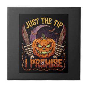 Azulejo Solo Punta Premisa Halloween Calabaza Cuchillos Sa