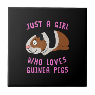 Azulejo Solo un Chica que ama el espíritu de los animales 