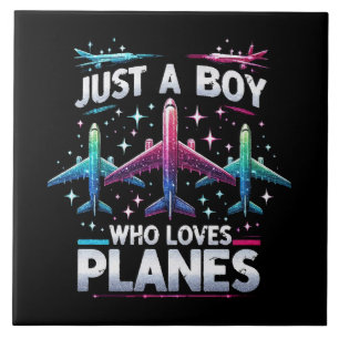 Azulejo Solo un chico que ama los aviones