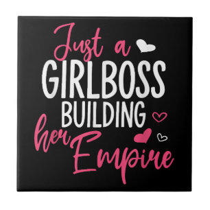 Azulejo Sólo un jefe chica construyendo su imperio mujeres