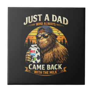 Azulejo Solo un papá que siempre volvió con la leche