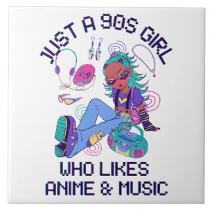 Azulejo Solo una chica de los 90 que le gusta la música