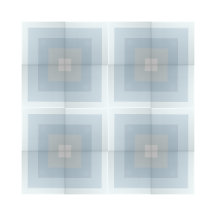 Sombras azules simples diseño de forma cuadrada de