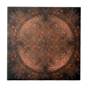 Azulejo Sombreado de cobre dorado