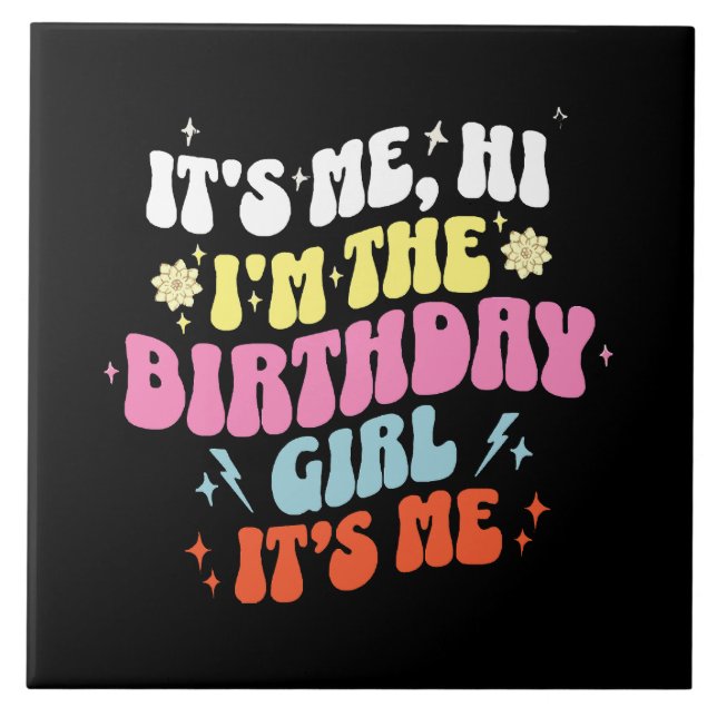 Azulejo Son los Chicas de la fiesta de cumpleaños Yo (Frente)