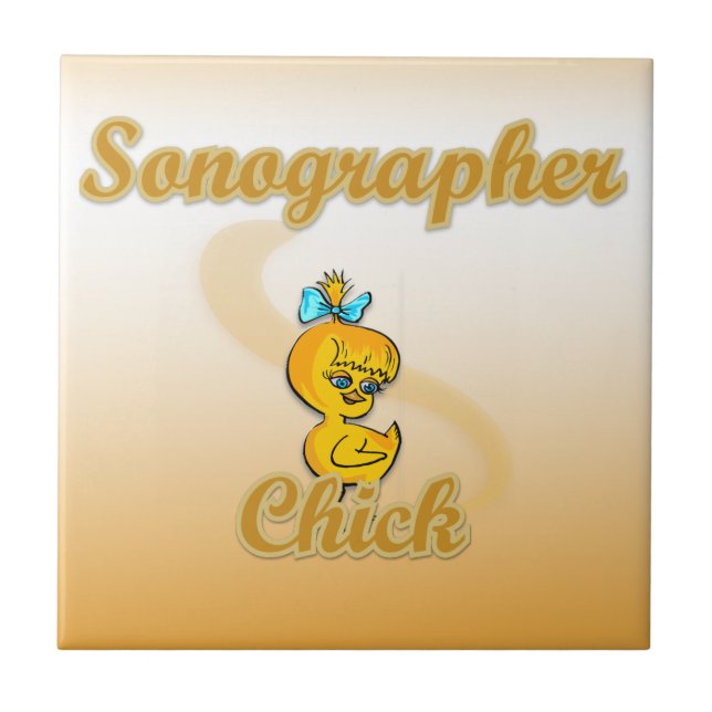 Azulejo Sonographer Chick (Frente)