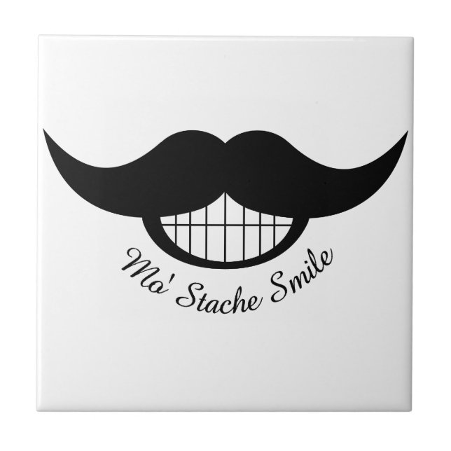 Azulejo Sonrisa de bigote (Frente)