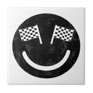 Azulejo Sonrisa de Carreras para Fiestas de autos de carre
