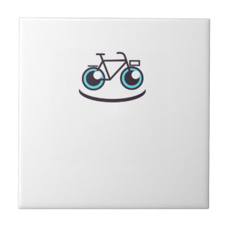 Azulejo Sonrisa en bicicleta