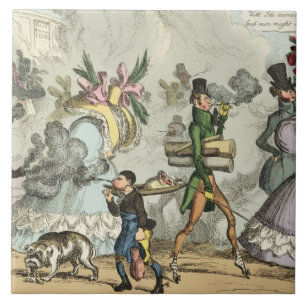 Azulejo Soplo, soplo, es una edad de soplar, soplo, soplo,