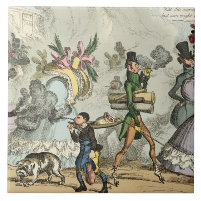 Azulejo Soplo, soplo, es una edad de soplar, soplo, soplo, (Frente)