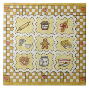 Azulejo Soporte de Cocina de Pan de Jengibre