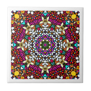 Azulejo Soporte de Flores Celestiales Groovy