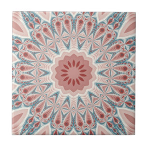 Azulejo Sorprendente arte fractal moderno Kaleidoscope Man
