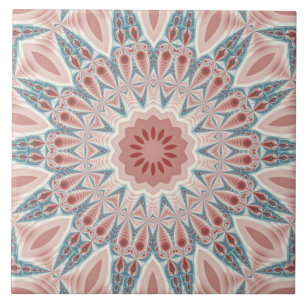 Azulejo Sorprendente arte fractal moderno Kaleidoscope Man