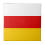 Azulejo South Ossetia Flag<br><div class="desc">Patriotic flag of South Ossetia.</div>