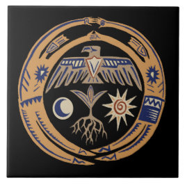 Azulejo Southwest Tribal Rain Dance 