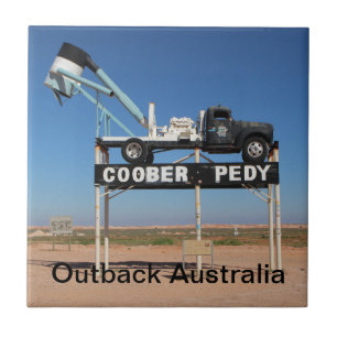 Azulejo Souvenir personalizado de Coober Pedy