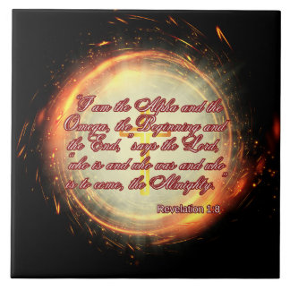 Azulejo Soy el Alfa y la Omega