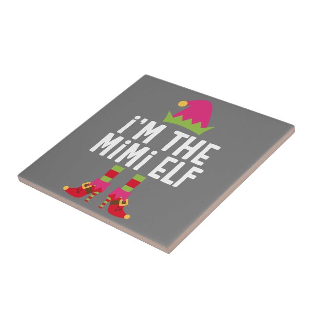 Azulejo Soy el disfraz de los Navidades de Mimi Elf (Lado)