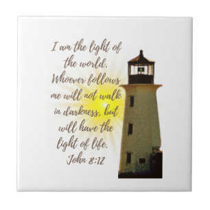 Azulejo Soy el Juan Luz 8:12 con Casa Luz