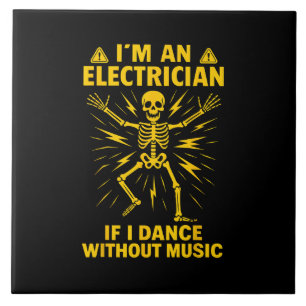 Azulejo Soy Electrista Si Bailo Sin Música
