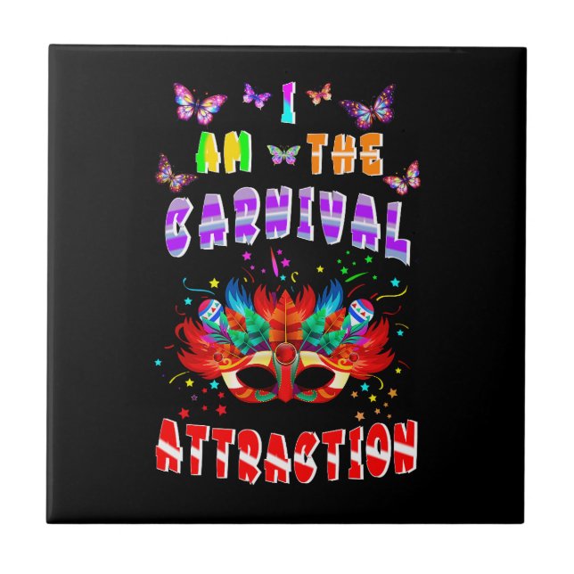 Azulejo Soy La Atracción Del Carnaval (Frente)