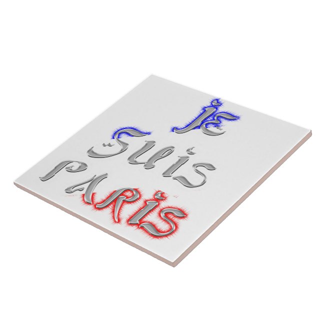 Azulejo Soy París Arte Impreso (Lado)