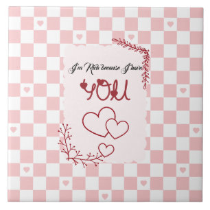 Azulejo Soy rico porque te tengo, San Valentín
