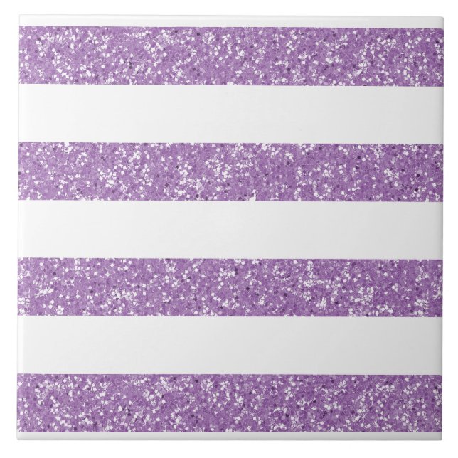Azulejo Sparkle Purpurina Look Stripes Tile (Frente)