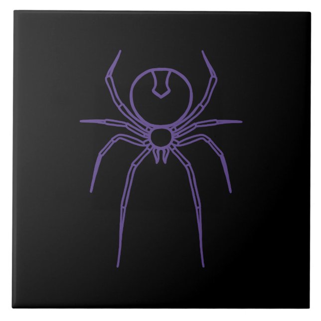 Azulejo Spider en morado y negro (Frente)