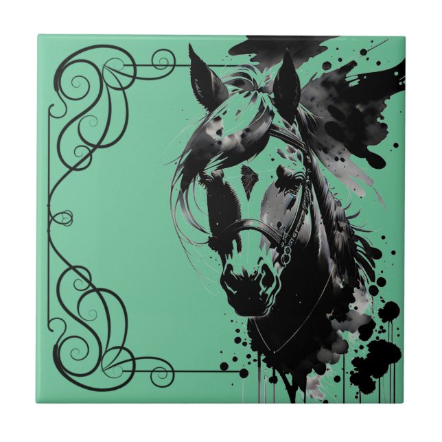 Azulejo Spirit Pony 3 Aqua (Frente)