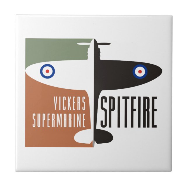 Azulejo spitfire del supermarine de los vickers (Frente)