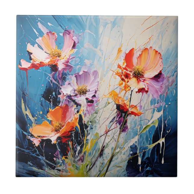 Azulejo Splash Arte floral (Frente)