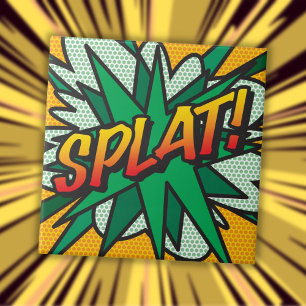 Azulejo SPLAT Diversión Retro Cómic Arte Pop