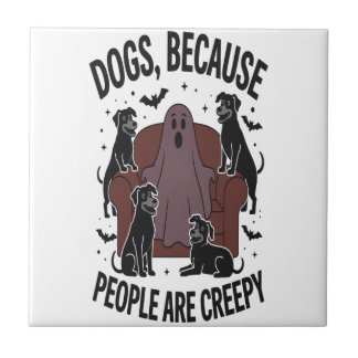 Azulejo Spooky Halloween Dog Spooky Ghost 2